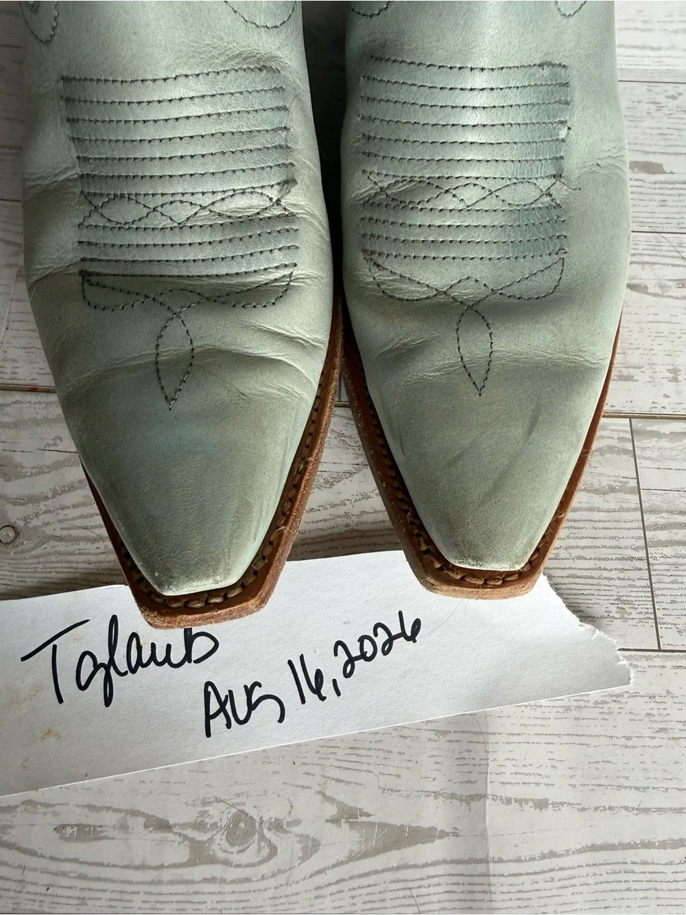 no longer available        Tecovas Slate blue annie 8